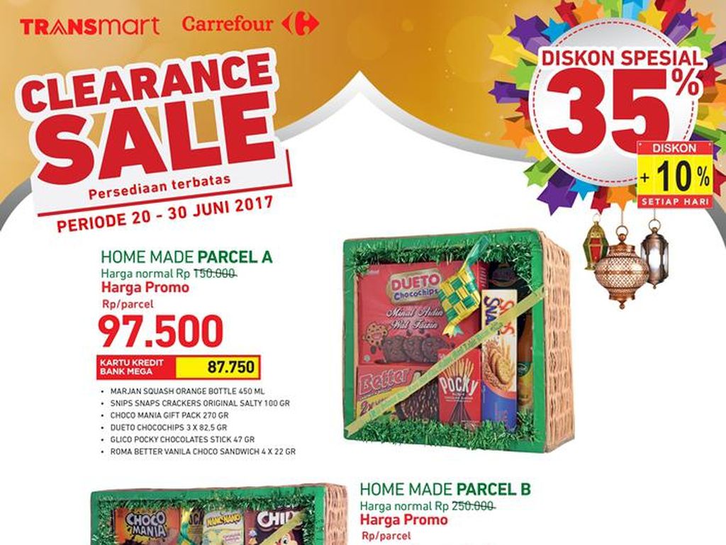 Diskon Spesial 35% untuk Parsel di Transmart dan Carrefour Diskon Spesial 35% untuk Parsel di Transmart dan Carrefour