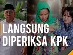Momen Gubernur Bengkulu dan Istri Tiba di Gedung KPK