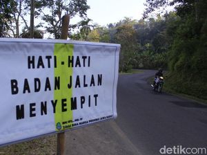 Jalur Alternatif Subang-Sumedang Sempit dan Rawan Longsor