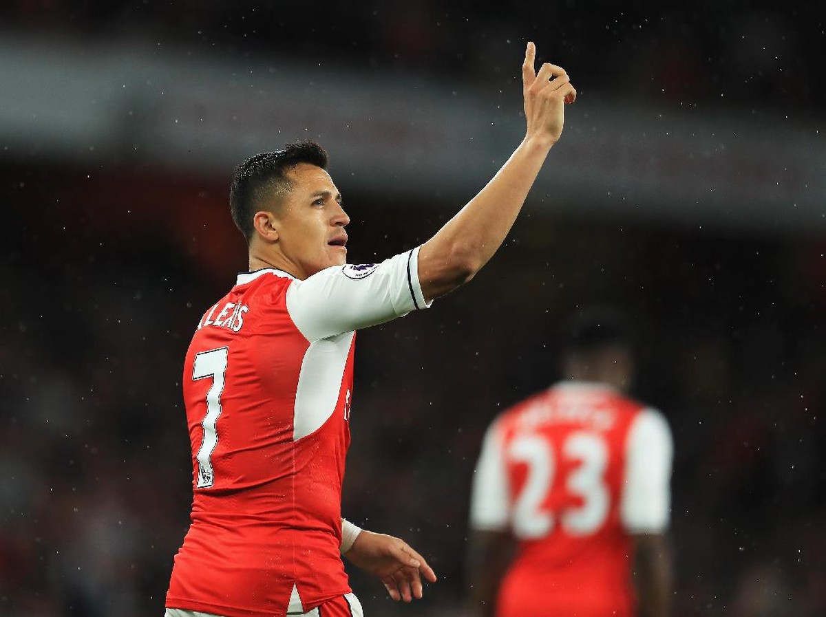 Pemain Arsenal, Alexis Sanchez. (Foto: Richard Heathcote/Getty Images)