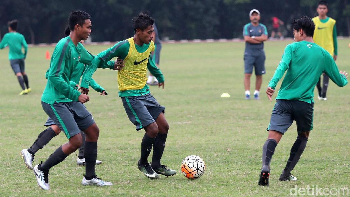 Para pemain timnas Indonesia U-16. (Foto: Grandyos Zafna)