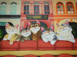 Kucing-kucing Lucu di Museum Kucing Singapura