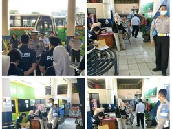 Sopir Angkutan Pemudik di Terminal Bekasi Dicek Urine