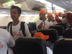 Pemudik Gratis BNI Diterbangkan dengan Tiga Pesawat