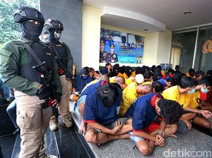 Operasi Cipta Kondisi Polda Metro Amankan Puluhan Preman