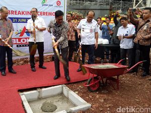 Ground Breaking Pasar Blok A, Djarot: Posisinya Strategis dengan MRT