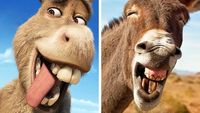 Lucu! Karakter Animasi vs Hewan Asli di Dunia Nyata