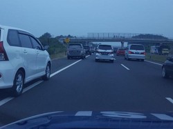 Arus Balik, Volume Kendaraan di Gerbang Tol Cikarut Naik 40 persen