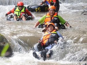 Libur Lebaran, Rasakan Sensasi Susur Sungai di Sawit, Boyolali