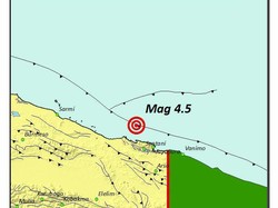 Gempa 4,5 Terjadi di Jayapura, Tak Berpotensi Tsunami