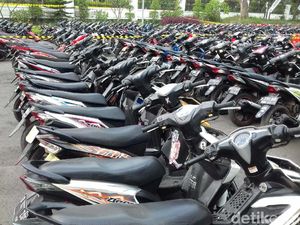 Motor Peserta Mudik Gratis Kemenhub Tiba di Terminal Solo