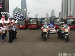Ribuan Tukang Ojek dan Mekanik Bengkel Mudik Bareng ke Solo