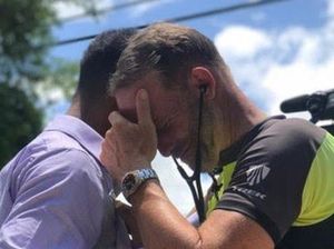 Momen Haru Ayah Bersepeda Ribuan Kilometer untuk Dengar Detak Jantung Anaknya