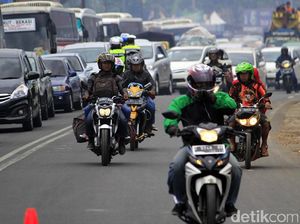 One Way dari Puncak ke Jakarta Diberlakukan, Lalin Ramai Lancar
