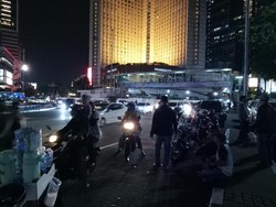 Begini Penampakan Bundaran HI di Malam Takbiran