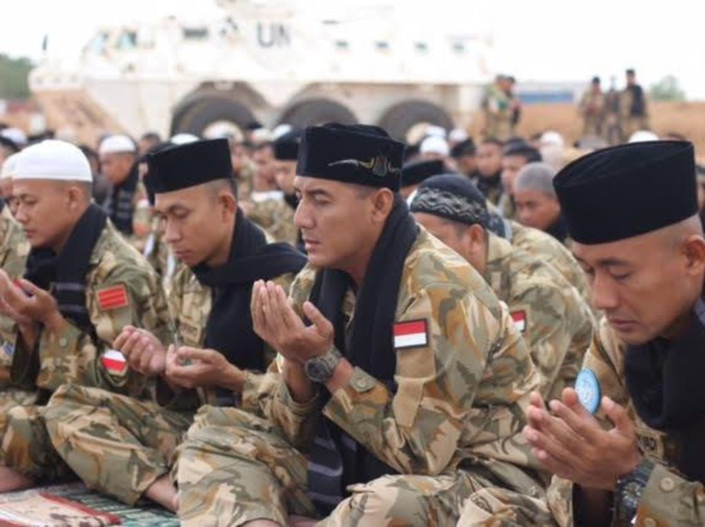 Haru Perayaan Idul Fitri Pasukan Perdamaian RI di Sudan