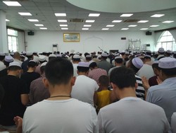 Salat Id Hari Senin di Satu-satunya Masjid di Xiamen
