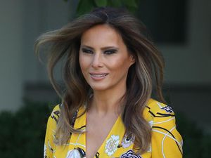 Sambut PM India, Melania Trump Cantik Bergaun Modest Rp 28 Juta