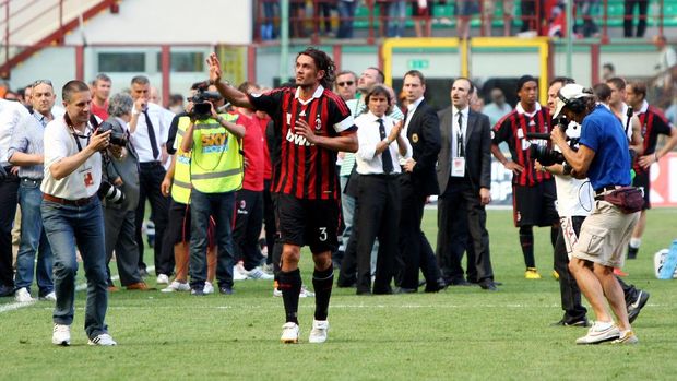 Pertandingan terakhir Paolo Maldini, Mei 2009.