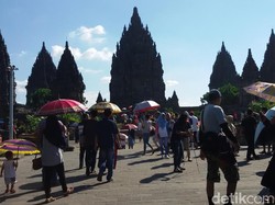 H+2 Lebaran, Candi Prambanan Dipadati 25 Ribu Pengunjung