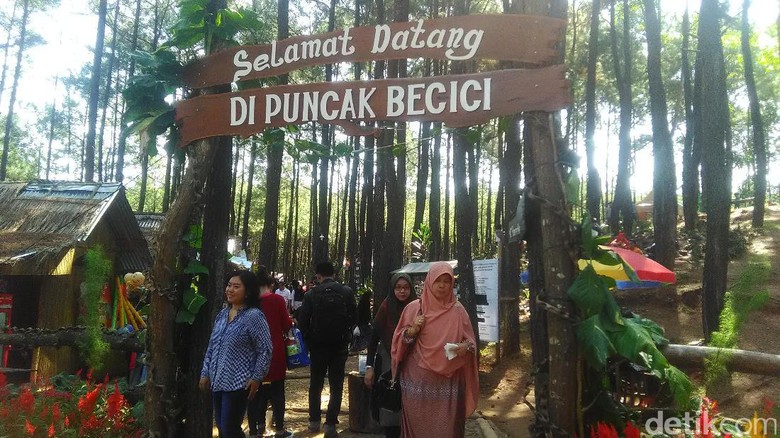 Gerbang Puncak Becici di Dlingo, Bantul (Usman Hadi/detikTravel)