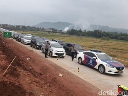 Agar Tidak Ngebut, Arus Balik via Tol Darurat Dikawal Ketat Polisi