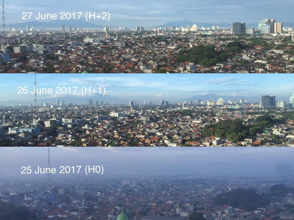 Betapa Bersihnya Langit Jakarta Sesudah Lebaran
