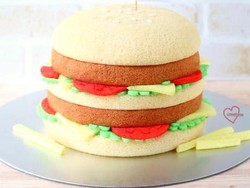 Cantiknya Kreasi Chiffon Cake Bentuk Burger, Gudetama hingga Aneka Buah!