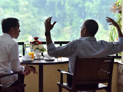 Begini Suasana Pertemuan Obama-Jokowi di Istana Bogor