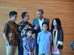 Anies Foto Bareng dan Bicara Toleransi dengan Obama Anies Foto Bareng dan Bicara Toleransi dengan Obama