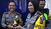 Rayakan HUT Polri, Polres Bandung Syukuran di Jalur Mudik
