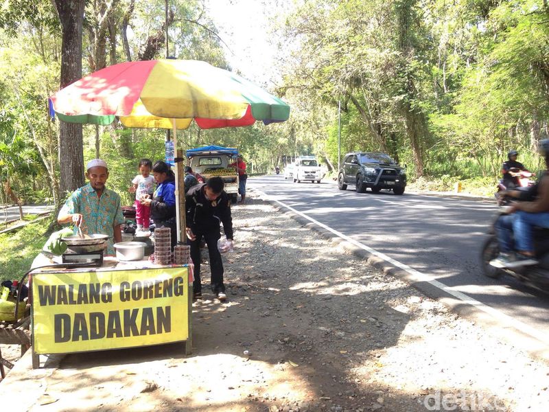 Belalang goreng, oleh-oleh unik dari Gunungkidul nan diminati para pemudik dan wisatawan.