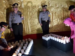 Renungan Hari Bhayangkara di Surabaya, Ini Suasana Penjagaannya