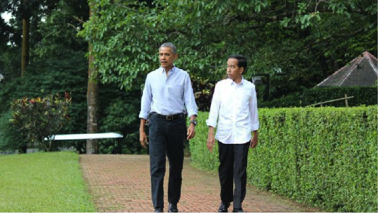 Presiden Jokowi dan Obama di Bogor (Foto:Detikcom) Presiden Jokowi dan Obama di Bogor (Foto:Detikcom)