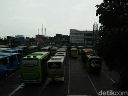 Arus Balik di Terminal Cicaheum Bandung Masih Sepi