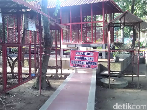 Polisi Pasang Police Line Pasca Jempol Balita Putus Diserang Siamang