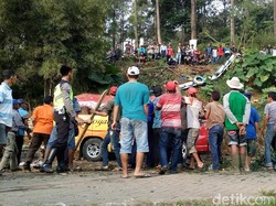 Ini Kronologi Minibus Terjun di Lahan Parkir Wisata Pacet