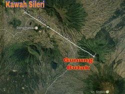 Berjarak Sekitar 12 Km, Ini Lokasi Gunung Butak dan Kawah Dieng