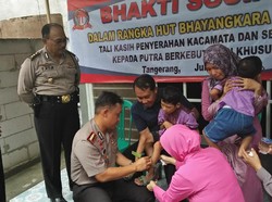 Dua Anak Penyandang Disabilitas Dapat Kado di HUT Polri