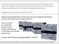 Perupa Jun Sakata Pajang 50 Karya Instalasi dari Pelepah Pisang