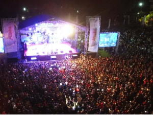 Wali Band dan Aulia DAcademy Hibur Wisman Crossborder