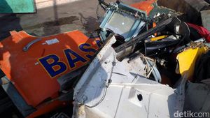 Serpihan Helikopter Basarnas yang Jatuh di Temanggung