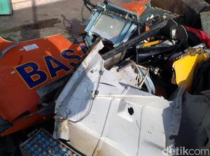 Serpihan Helikopter Basarnas yang Jatuh di Temanggung