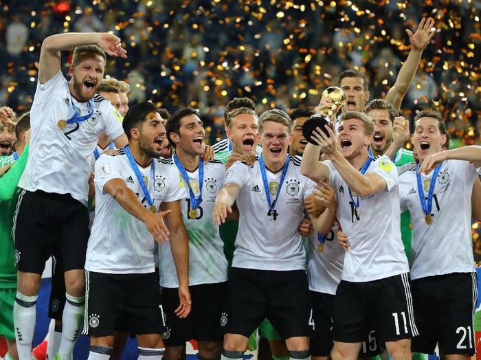 Timnas Jerman menjuarai Piala Konfederasi. (Foto: REUTERS/Kai Pfaffenbach) Timnas Jerman menjuarai Piala Konfederasi. (Foto: REUTERS/Kai Pfaffenbach)