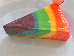 Wouw! Cantiknya Cheesecake Berwarna Pelangi dari Jepang!