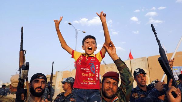 Keceriaan Warga-Tentara Mosul Merayakan Kemenangan Atas ISIS