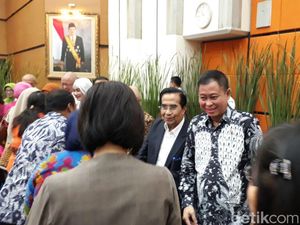 Jonan dan Para Mantan Menhub Hadiri Halal Bihalal di Kemenhub