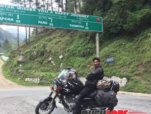 Atasi Depresi, Pria Ini Turing Motor Sendirian