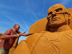 32 Pematung Ramaikan Festival Patung Pasir di Belgia