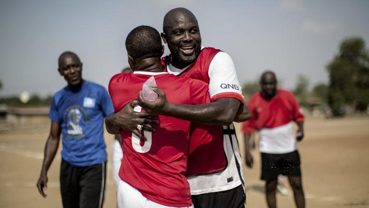 George Weah, yang sekarang terjun ke dunia politik di Liberia (Foto: AFP/MARCO LONGARI)
